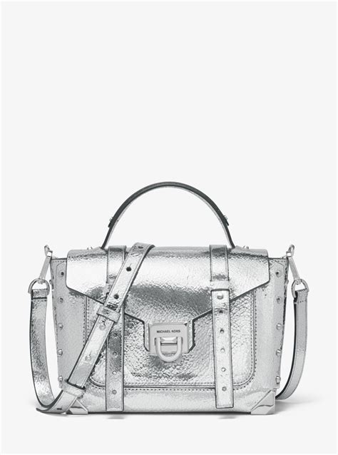 manhattan top handle bag michael kors|Michael Kors manhattan silver bag.